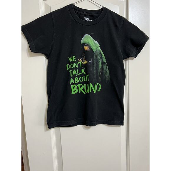 Boy's Graphic Tee "We Don t Talk About Bruno" Black size 8 Disney Encanto Movie - Picture 1 of 3